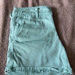 Women's Casual Mint Green Shorts
